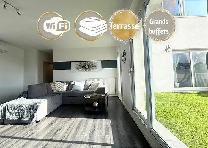 T3 Lumineux - Terrasse- Proche Des Grands Buffets